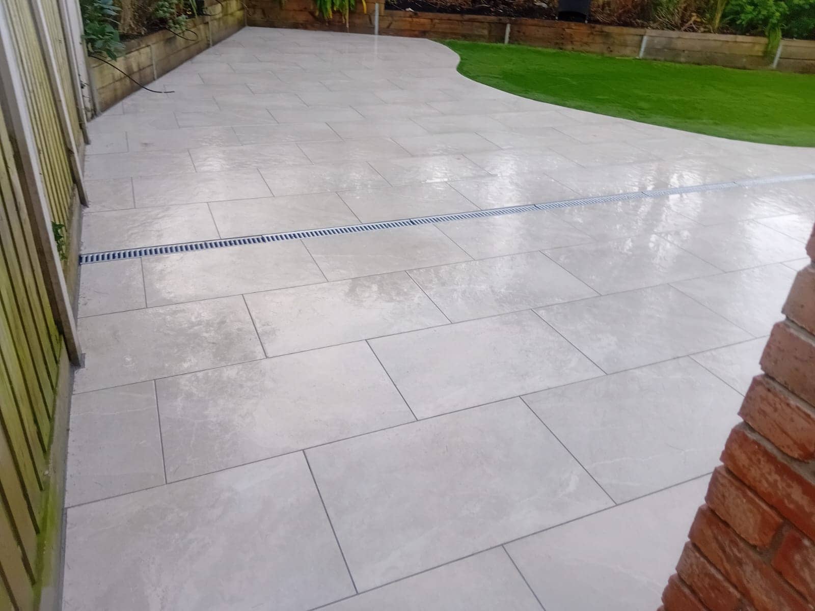 completed beige garden