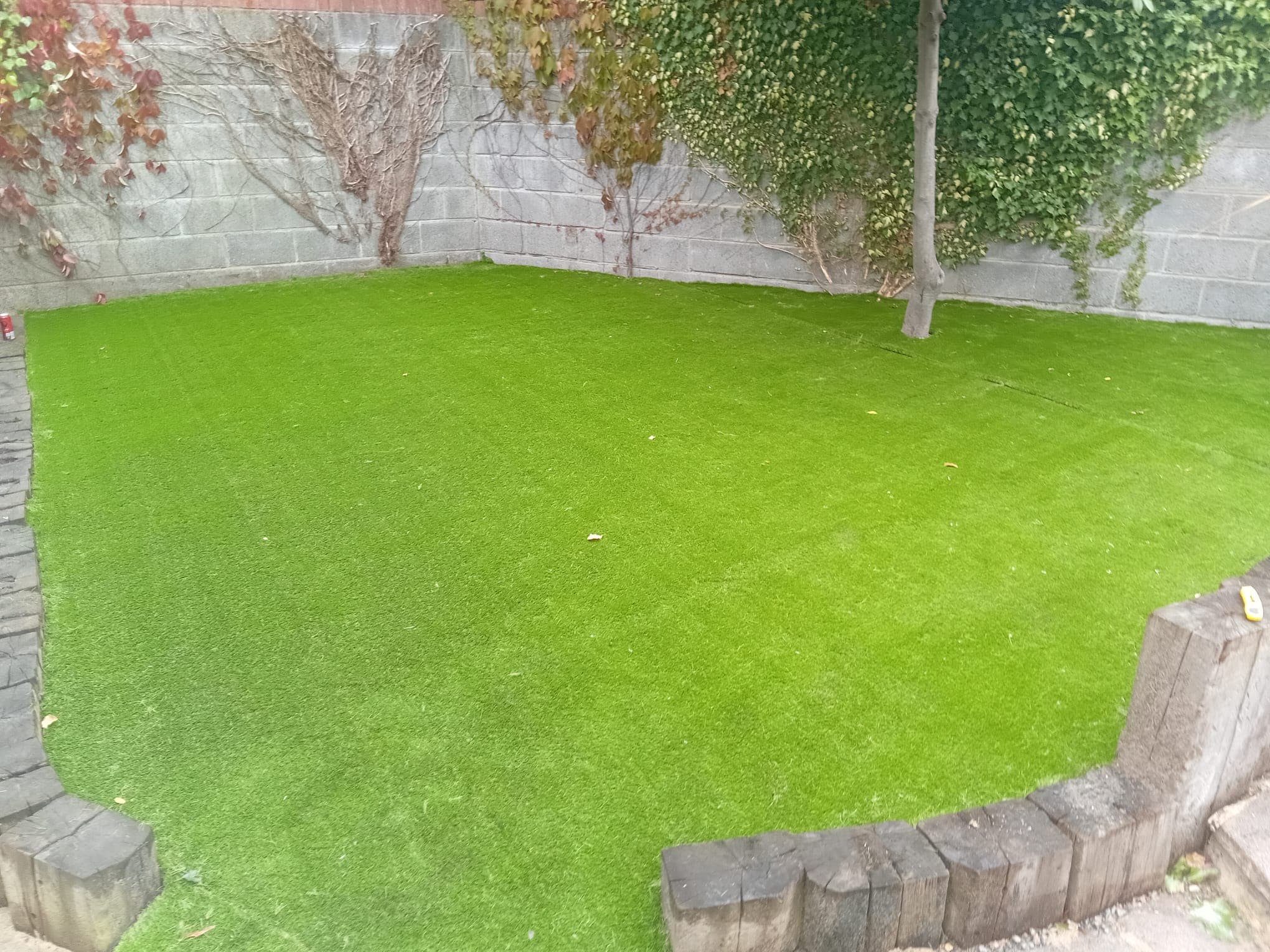 Project 1 artificial lawn garden transformation