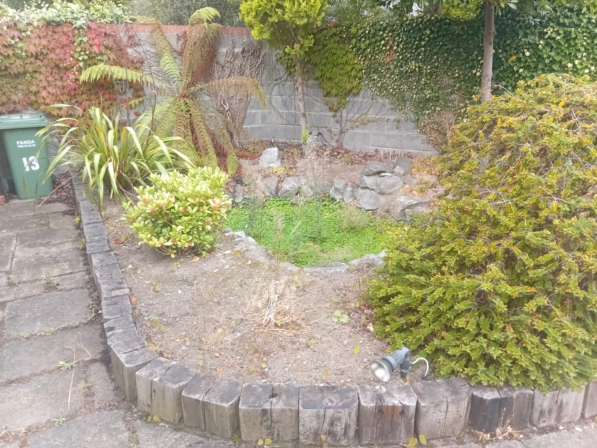 old garden structures before overhaul