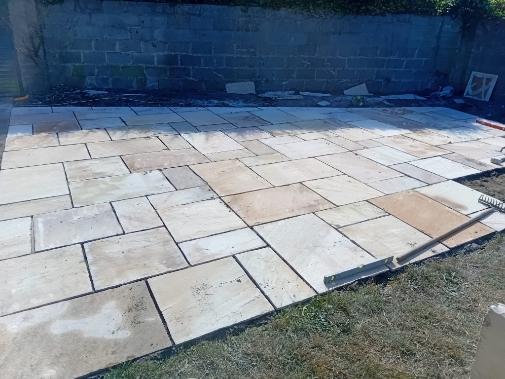 Project 2 Indian sandstone patio