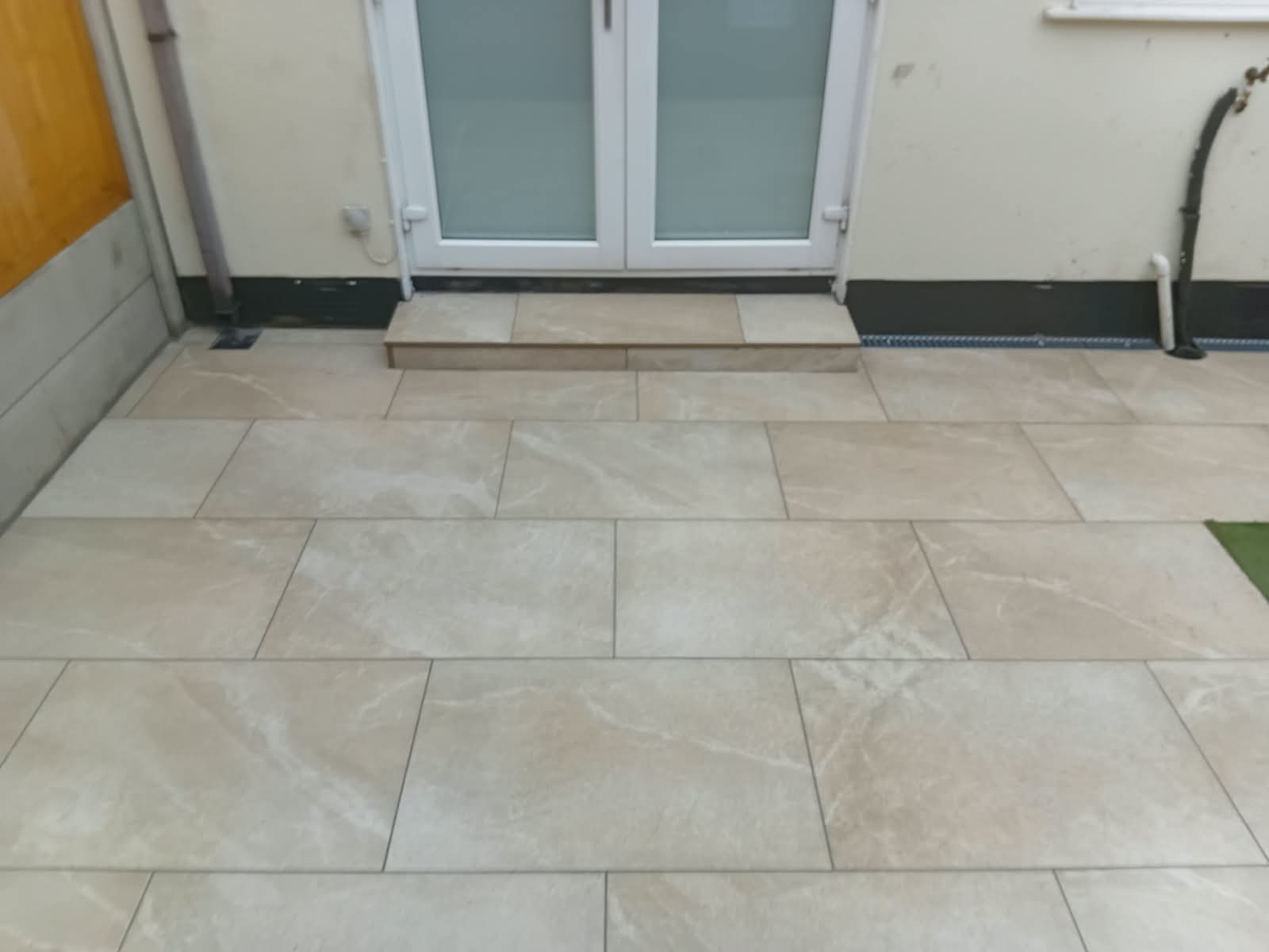 Portland porcelain patio after installation 2