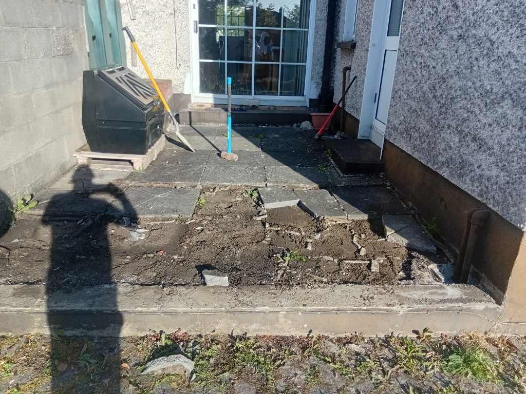 patio installation project