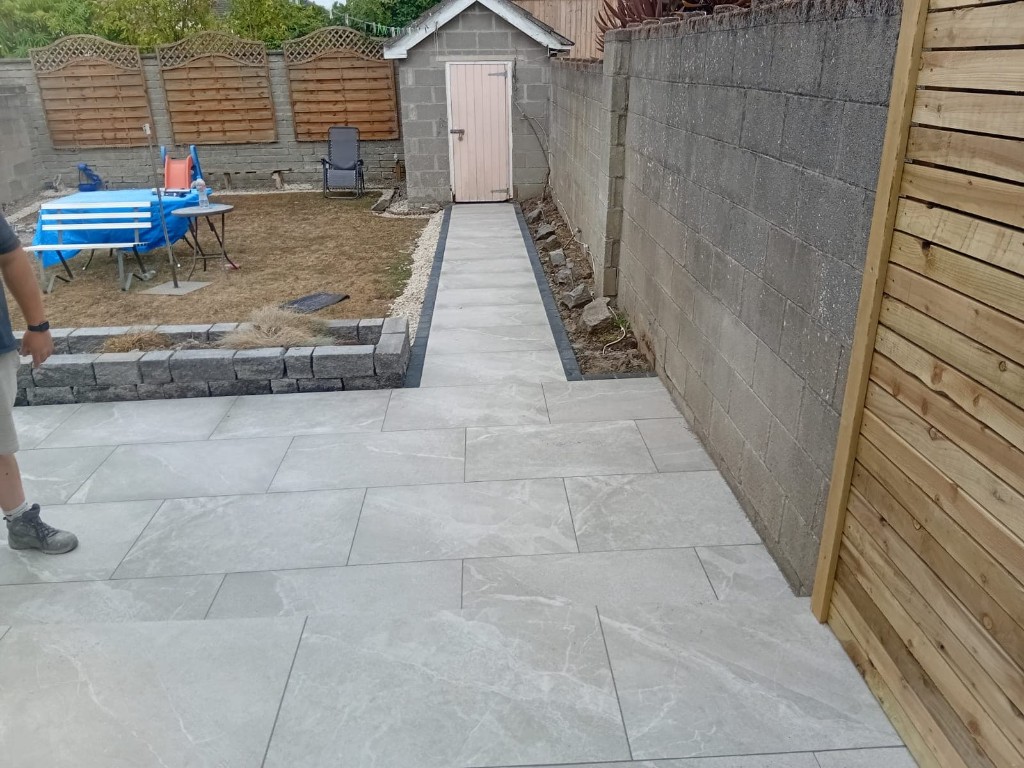 patio slabbing work