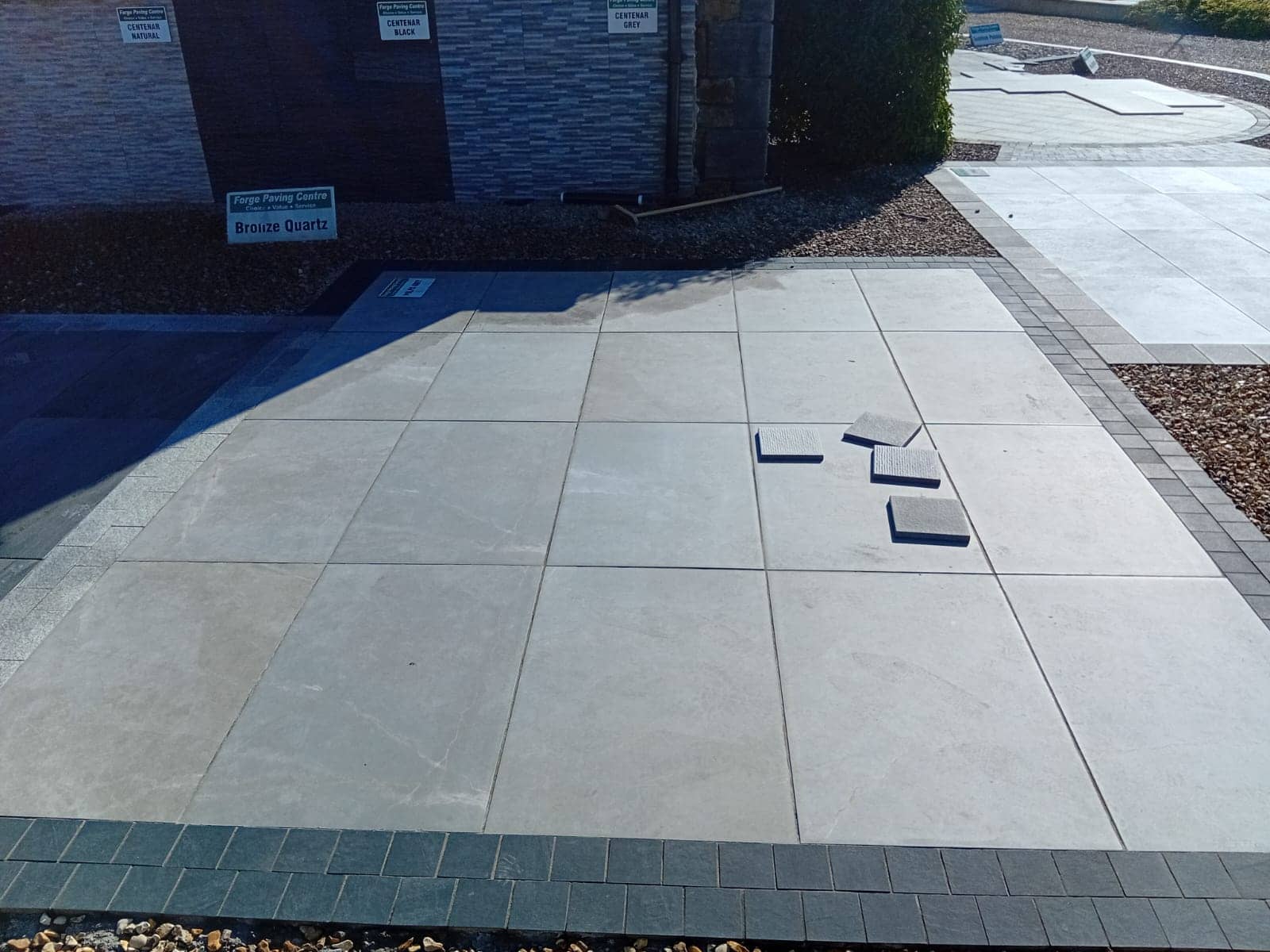 polished paving slabs
