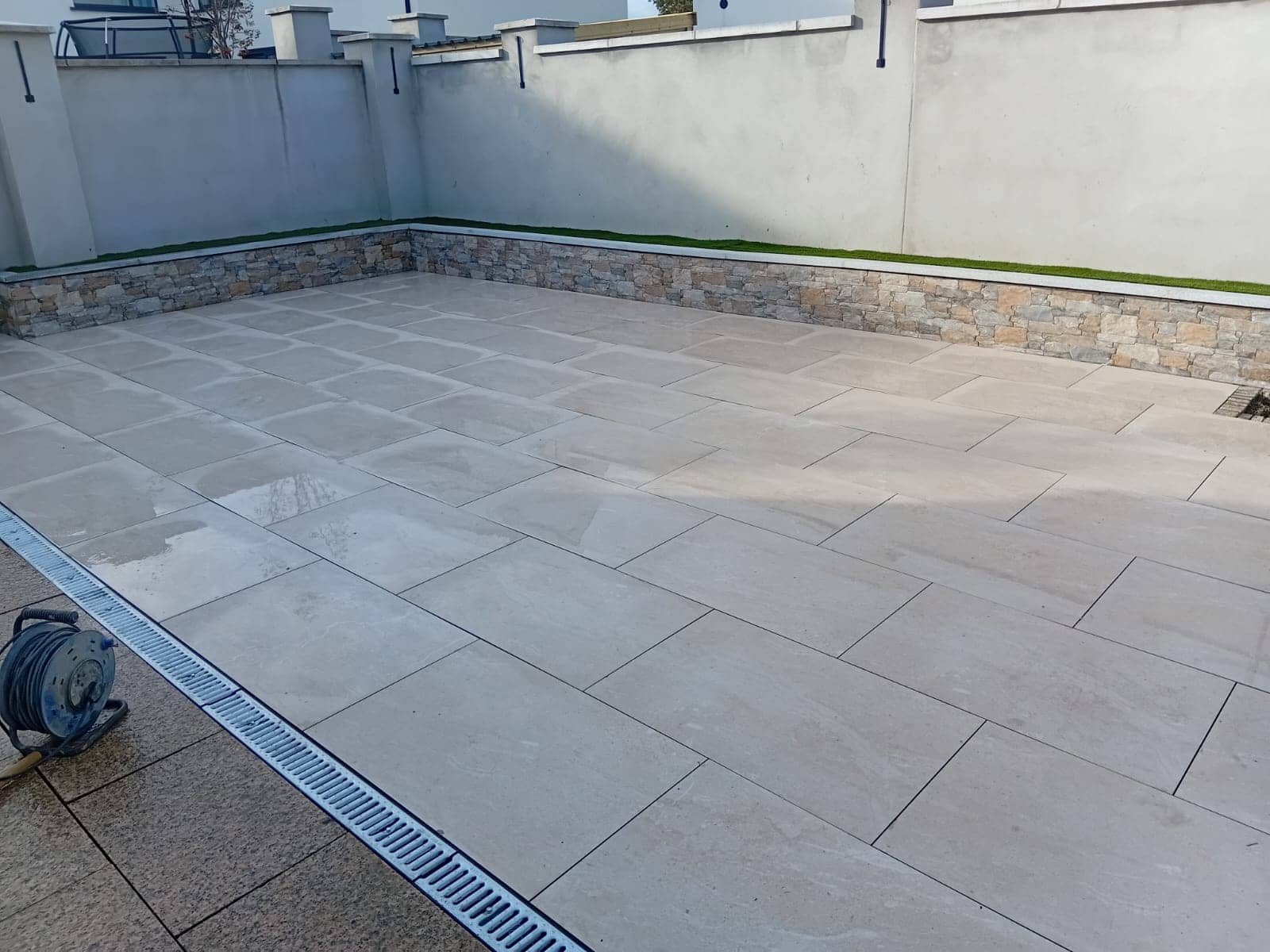 paving slab installation
